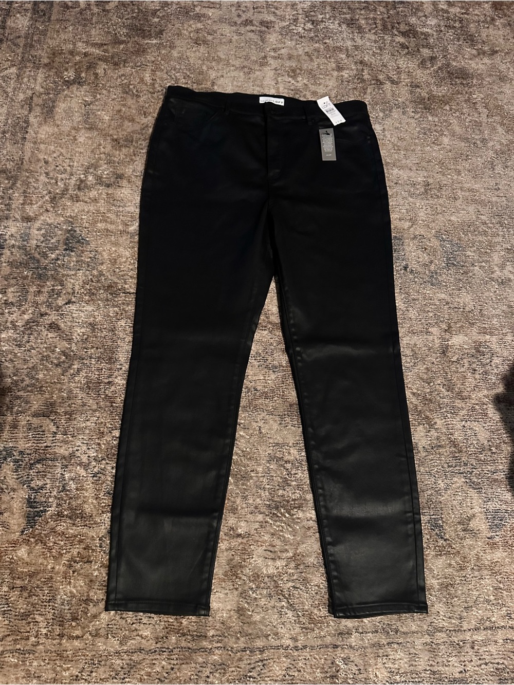 LOFT NWT Women's Slim-Fit Faux Leather Jeans